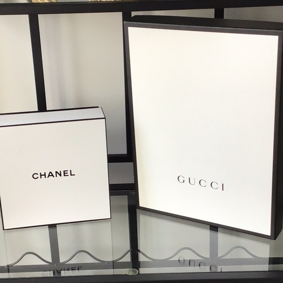 Lot Gucci and Chanel Black and White empty gift boxes - Picture 1 of 11